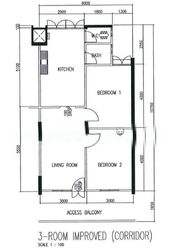 Blk 1 Tanjong Pagar Plaza (Bukit Merah), HDB 3 Rooms #564287261